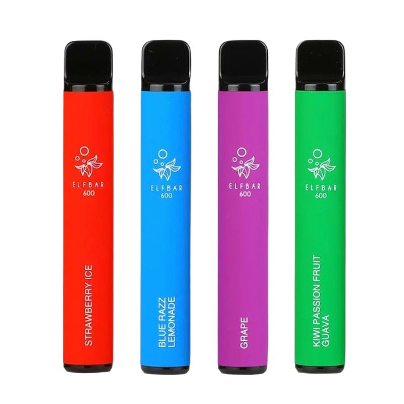 0% Nicotine Elf Bar 600 Disposable Vape Puff Bar Pod