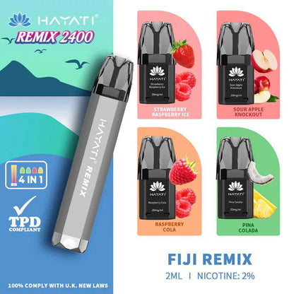 Hayati Remix 2400 Puffs 4 in 1 Disposable Vape Pod Kit