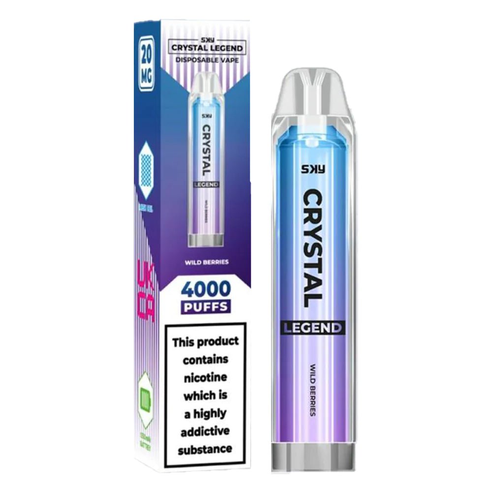 Crystal Legend 4000 Puffs Disposable Vape Pen E Cigarette Pack of 10