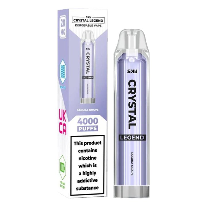 Crystal Legend 4000 Puffs Disposable Vape Pen E Cigarette Pack of 10